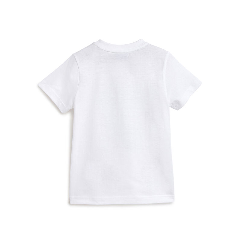 Boys White Graphic Printed Short Sleeve T-Shirt image number null